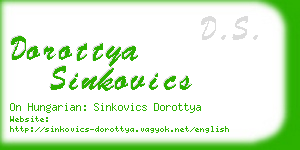 dorottya sinkovics business card